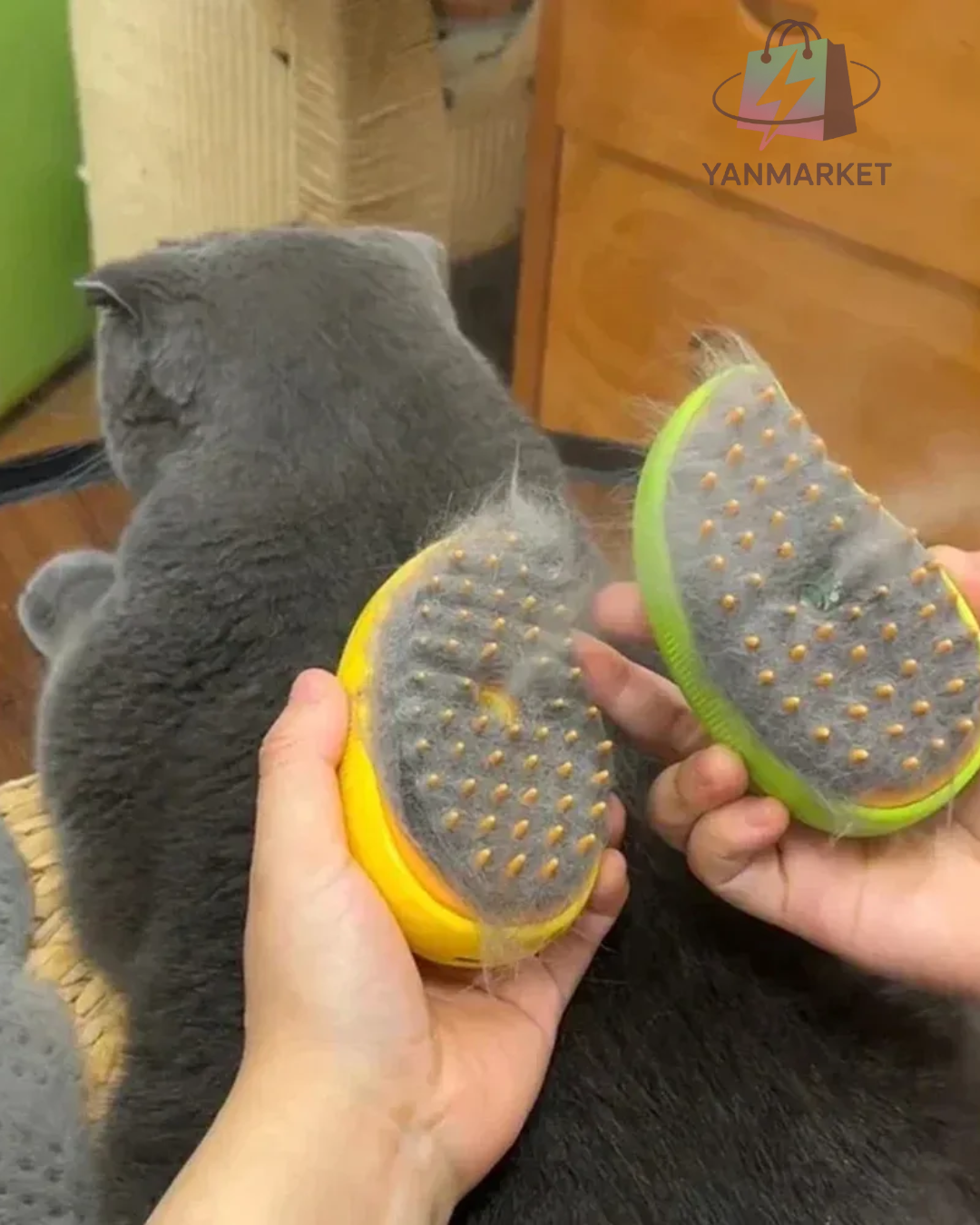 Cepillo A Vapor 3 en 1 para mascotas