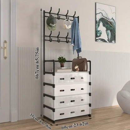 Zapatero Perchero Multifuncional De Lujo