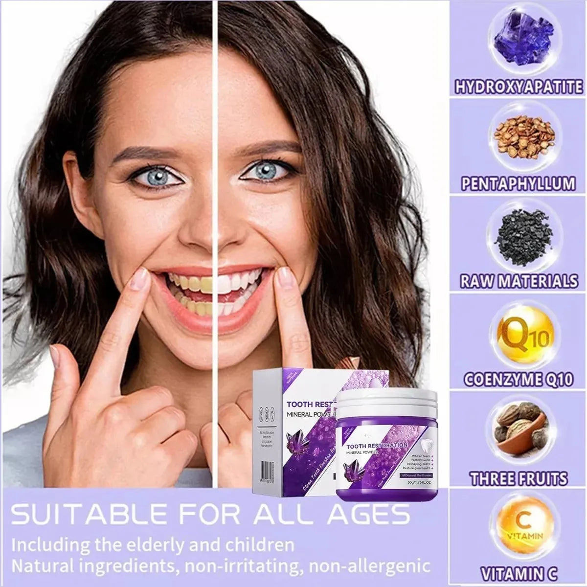 POLVO BLANQUEADOR DENTAL V34